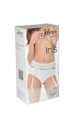 Iris pas do pończoch julimex - czerwony