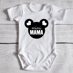 Body krótki rękaw mini mama moocha białe