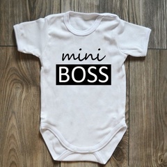 Body krótki rękaw mini boss moocha czarne