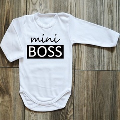Body długi rękaw mini boss moocha czarne