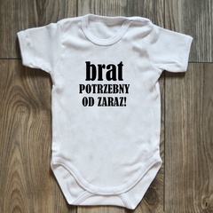 Body krótki rękaw brat potrzebny od zaraz!  moocha czarne