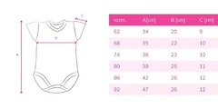 551219128 sukienko-body krótki rękaw motyle oscar kids