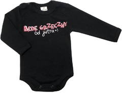 551219122 body z długim rękawem będę grzeczny od jutra oscar kids