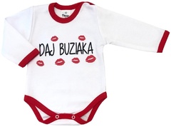 551219131 body z długim rękawem daj buziaka oscar kids