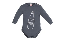 Body z długim rękawem milk boy makoma druk