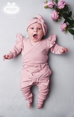 172 cherry body rozpinane długi rękaw marija - różowy (w)