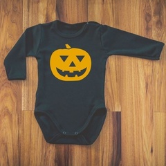 Body długi rękaw na halloween dynia moocha białe