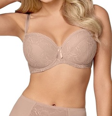 Tatiana big biustonosz usztywniany nipplex czarny