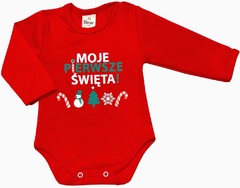 551219142 body z długim rękawem moje pierwsze święta oscar kids