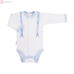 Body rozpinane dla chłopca chic ewa klucze- szare