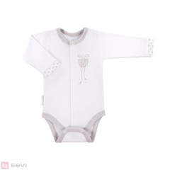 Body rozpinane dla dziewczynki chic ewa klucze- szare