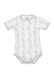 Body z krótkim rękawem little sheep makoma szary (w)