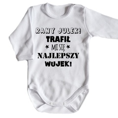 Body długi rękaw najlepszy wujek moocha czarny