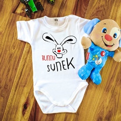 Body krótki rękaw bunny synek moocha czarny