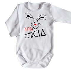 Body długi rękaw bunny córcia moocha biały