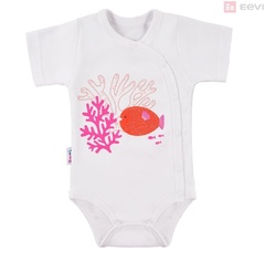 Body regulowane krótki rękaw little sailor ewa klucze- białe