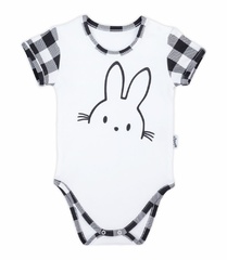 163370 body z krótkim rękawem bunny kratka nicol