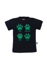 Bluzka z krótkim rękawem t-shirt wild world makoma czarny