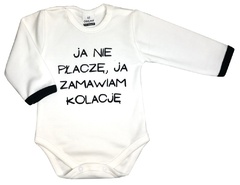 551219146 body z długim rękawem ja nie płaczę, ja zamawiam kolację oscar kids