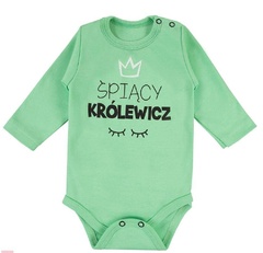 Body z długim rękawem gagatek ewa klucze- pistacja