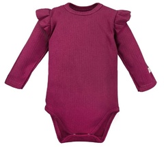 Body z długim rękawem simply comfy ewa klucze- bordo