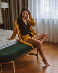 Milee kardigan sensis - mustard