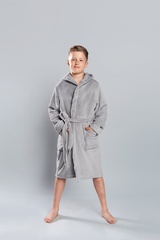 Mimas szlafrok chłopięcy italian fashion- szary 