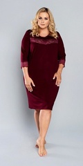 Izyda koszulka nocna 3/4 rękaw italian fashion - granat 