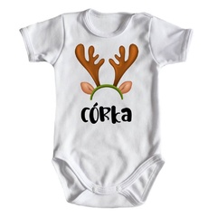 córka body świąteczne krótki rękaw do zestawu mama tata córka moocha biały 