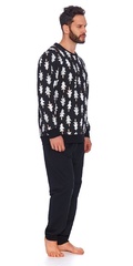 4166 piżama męska doctor nap - black
