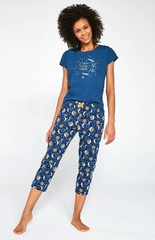 498/197 moon 2 piżama damska cornette - jeans 