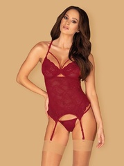 Ivetta  gorset obsessive bordowy