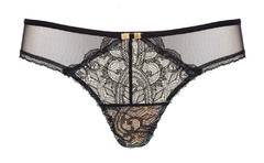 Lv-st61 scarlett stringi - brazyliany damskie la vernis czarny 
