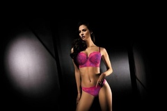 Lv-pg54 euphoria biustonosz półgorset le vernis - różowy 
