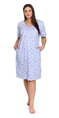 4258 koszula nocna plus size doctor nap - deep blue