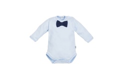 041g little gentleman body z muszką marija - błękitny
