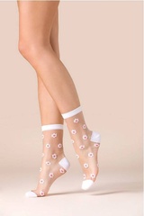 525 daisy skarpetki damskie gabriella  - bianco-blue 