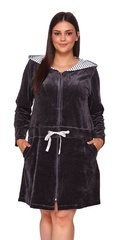 1008 szlafrok damski doctor nap - graphite