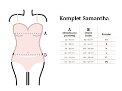 Samantha piżama damska satynowa dkaren - granat 