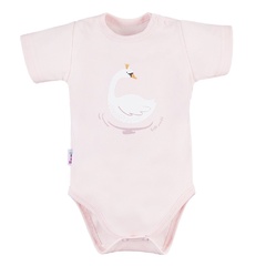 Swan body z nadrukiem ewa klucze - jasny róż 