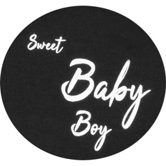 Body z długim rękawem black & white - boy terjan - czarny
