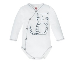 03225k frisky body baby z długim rękawem makoma koralowy 