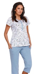 4244 piżama damska plus size doctor nap - flower