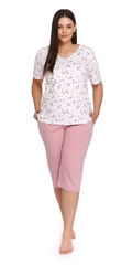 4260 piżama damska plus size doctor nap - papaya