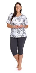 4260 piżama damska plus size doctor nap - graphite