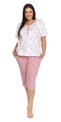 4256 piżama damska plus size doctor nap - papaya
