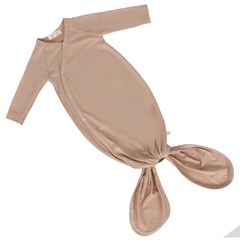 Body z supełkiem z wiskozy bambusowej beige