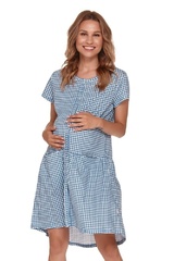 9444 koszula nocna ciążowa i do karmienia doctor nap - tiny blue