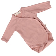 Dusty pink body bambusowe eco premium długi rękaw yosoy brudny róż
