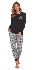 4344 piżama damska doctor nap - black